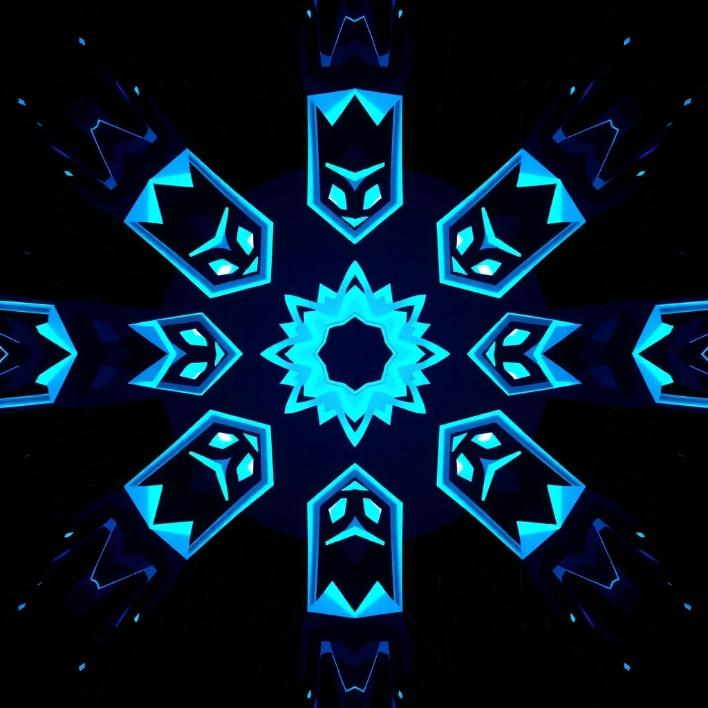 Abstract digital void background