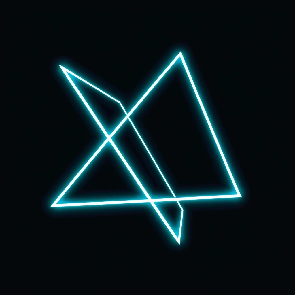 Abstract geometric game concept art